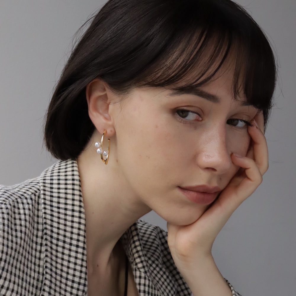 P339 unique hoop pearl pierce