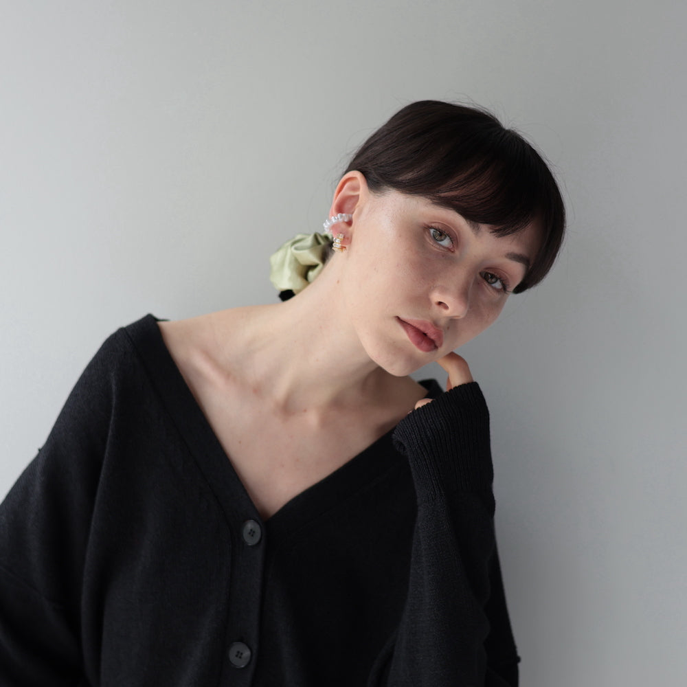 P112 crystal beads half hoop pierce