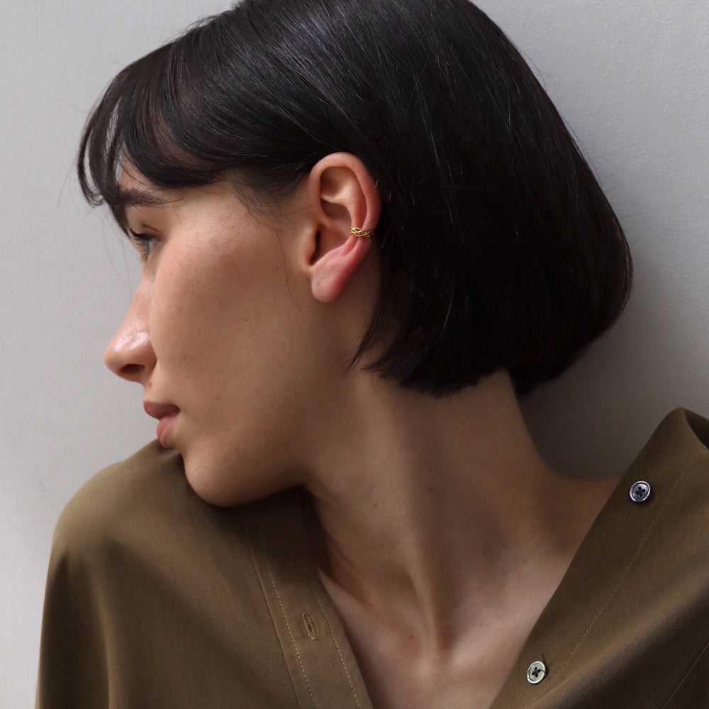 C140 silver925 lace earcuff