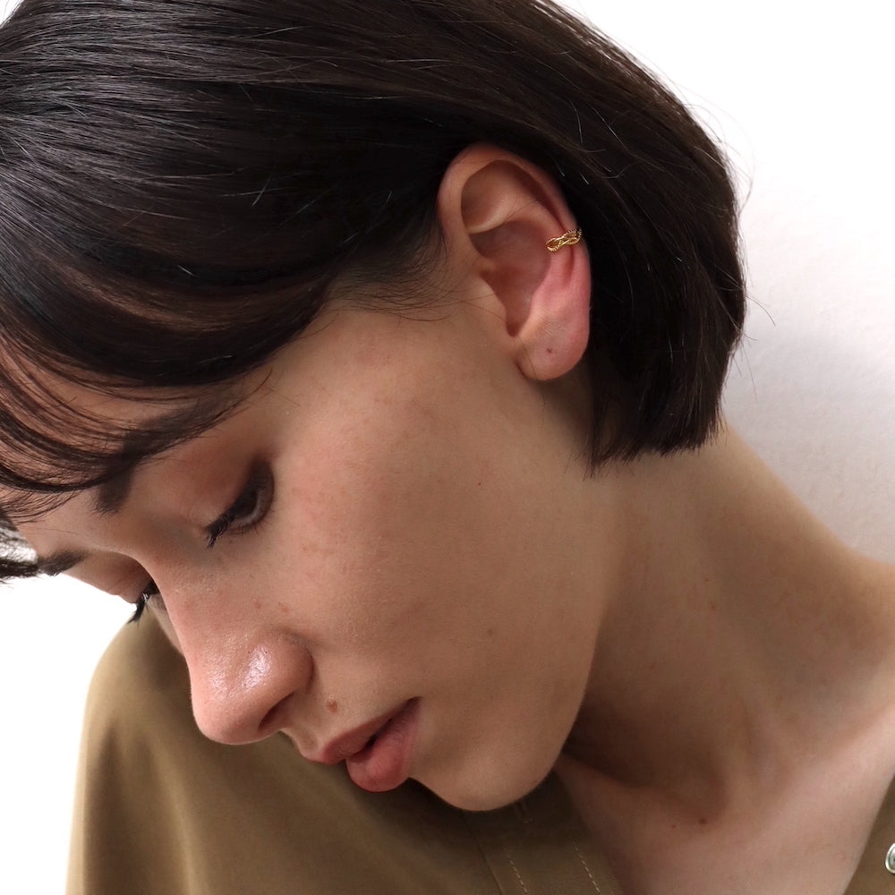 C140 silver925 lace earcuff