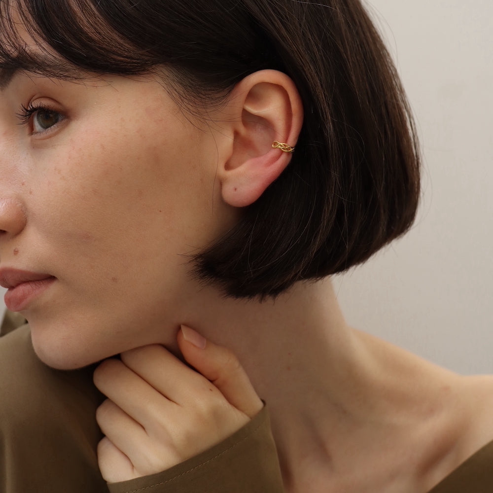 C140 silver925 lace earcuff