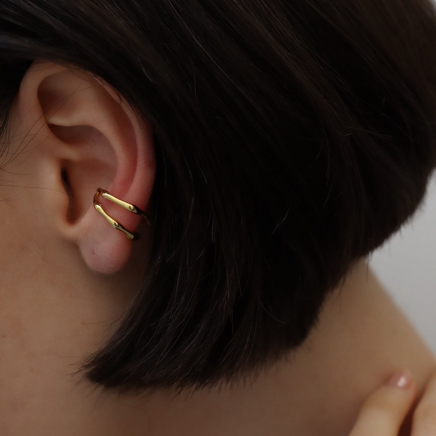 C022 silver925 bone earcuff ring