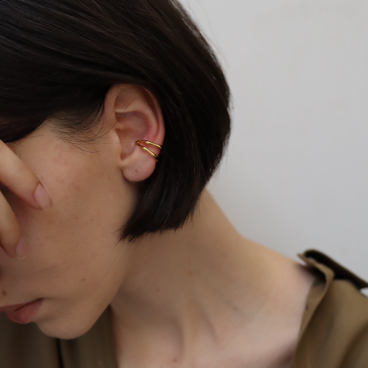 C022 silver925 bone earcuff ring