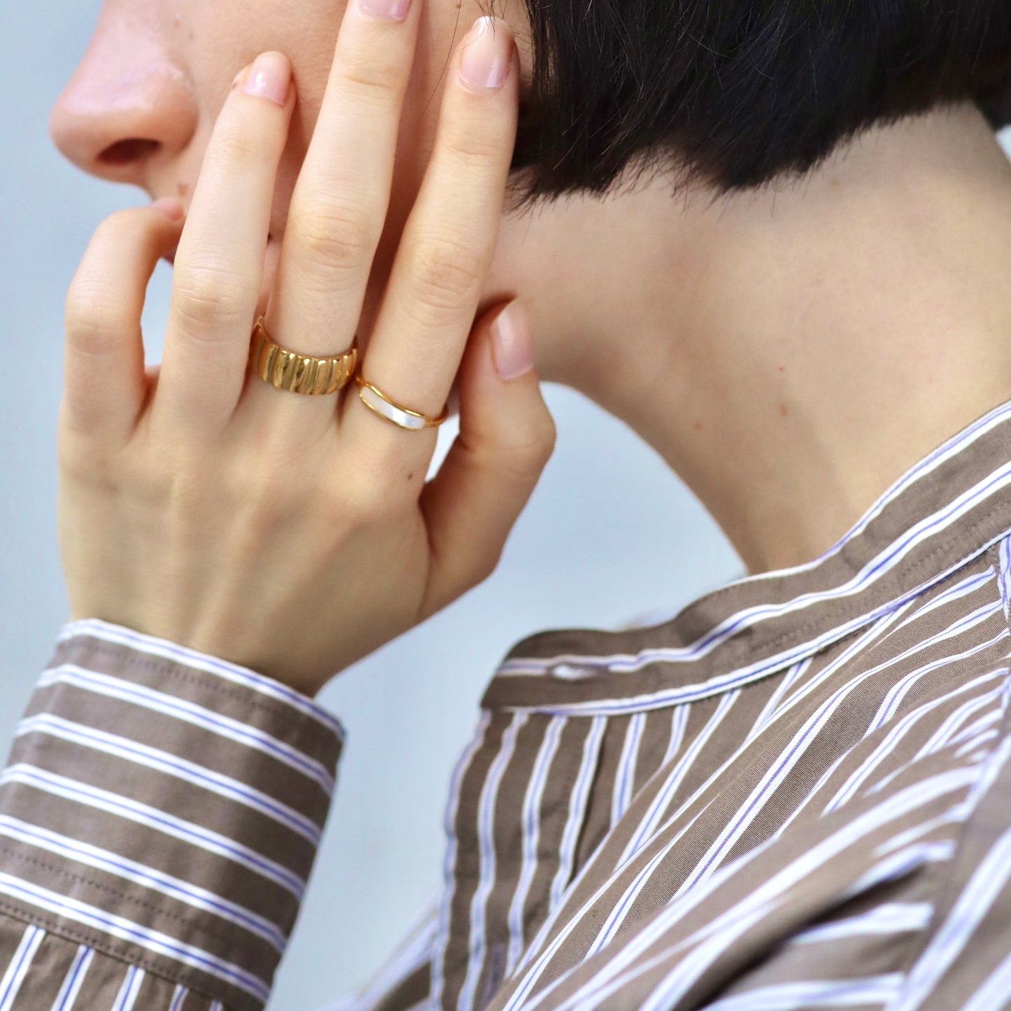 R059 stainless shell ring