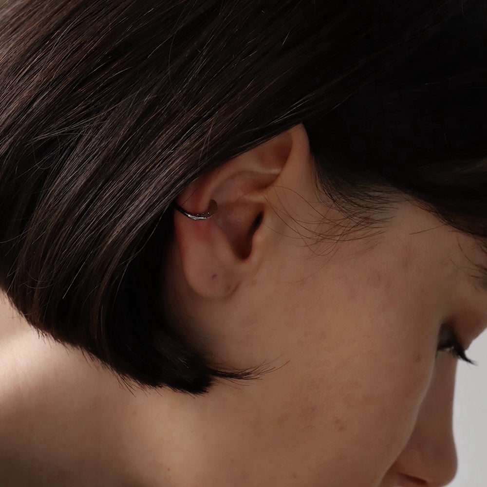 C121 silver925 horseshoe earcuff