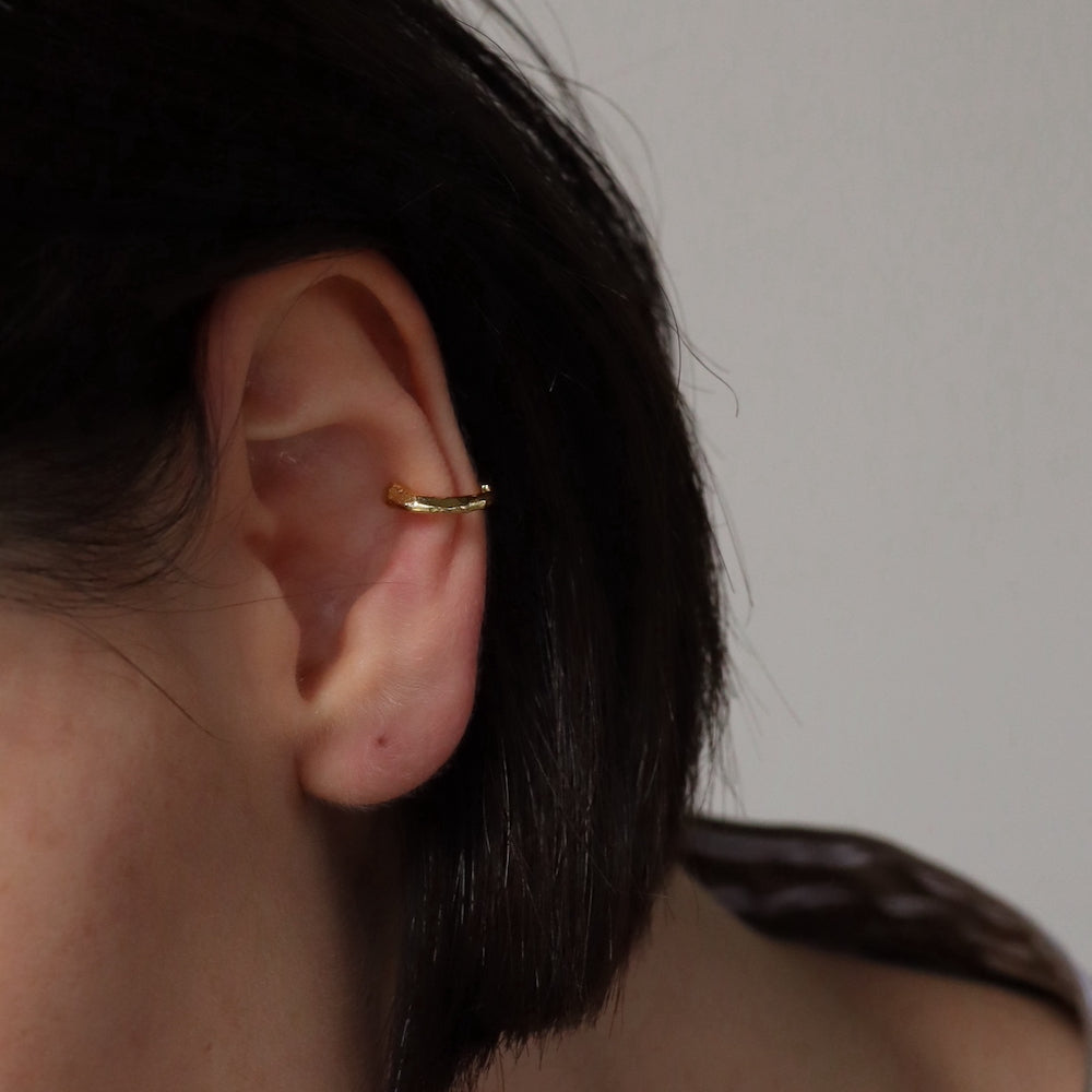 C121 silver925 horseshoe earcuff