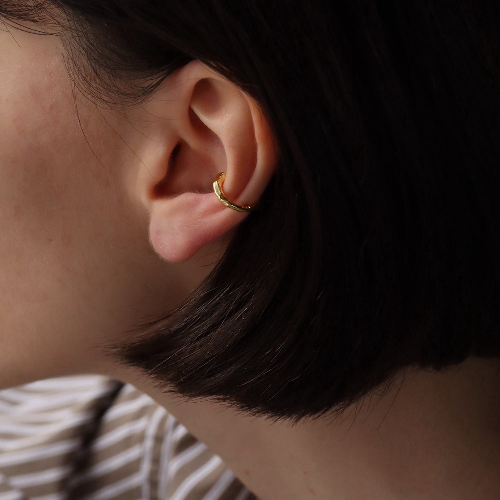 C121 silver925 horseshoe earcuff