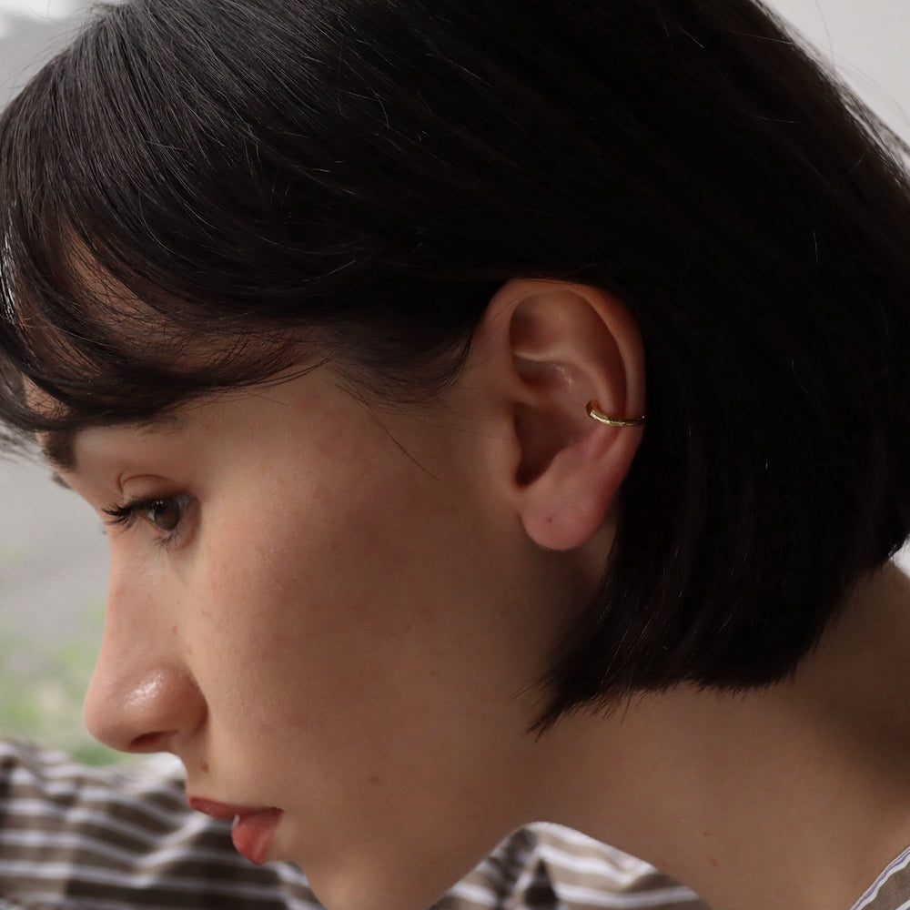 C121 silver925 horseshoe earcuff