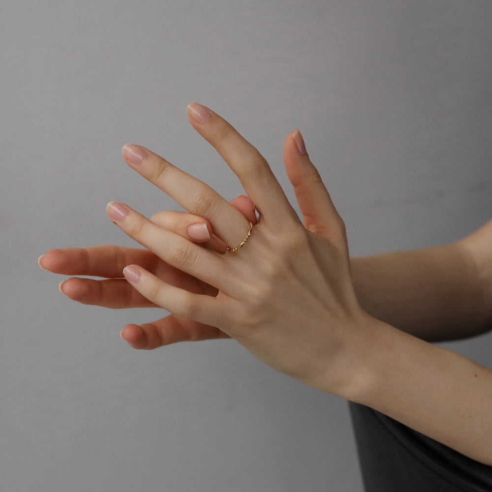 R055 stainless point dot ring