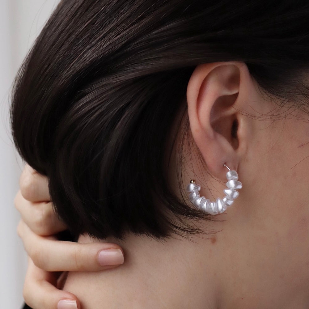 P243 half hoop pearl pierce