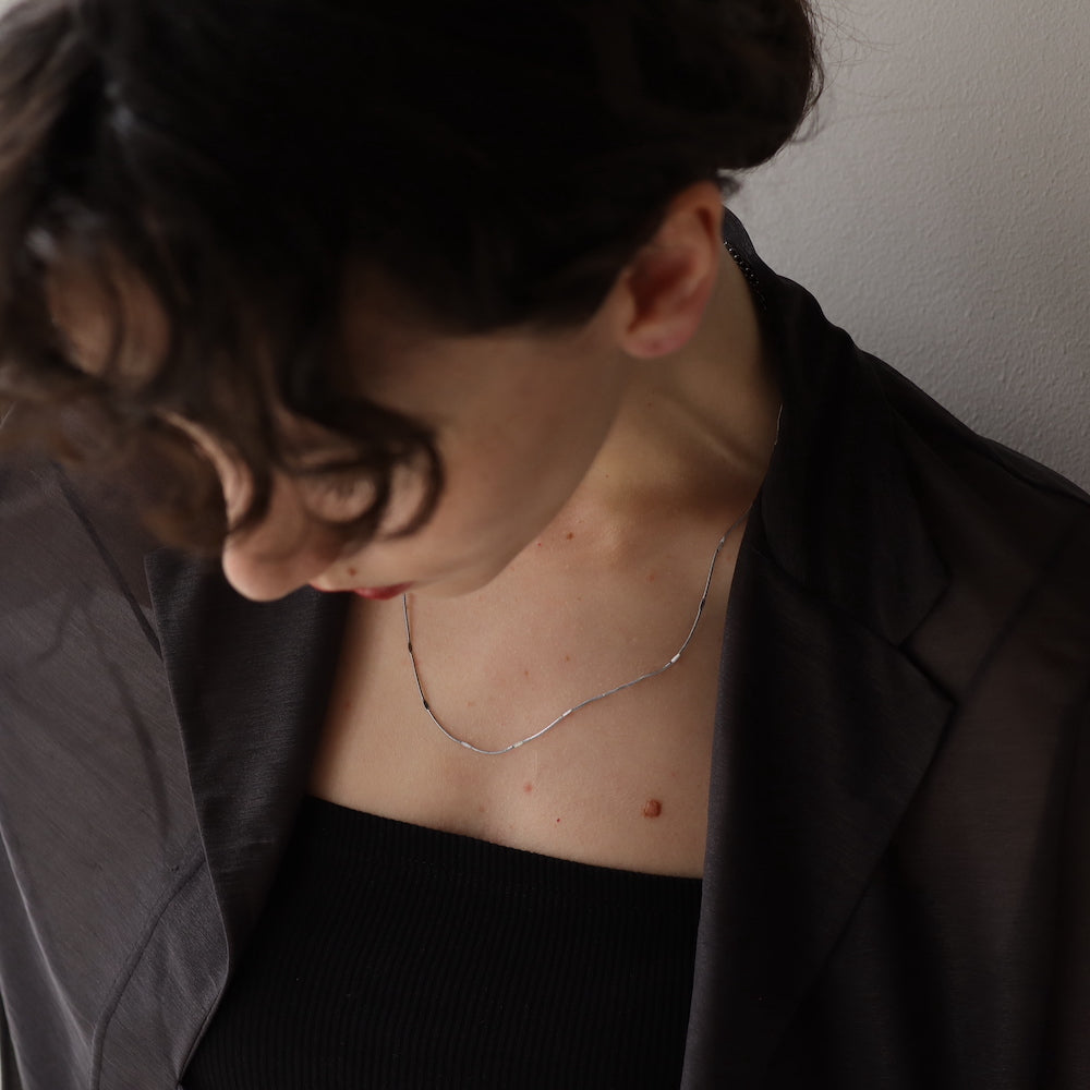 N135 stainless press snake chain necklace