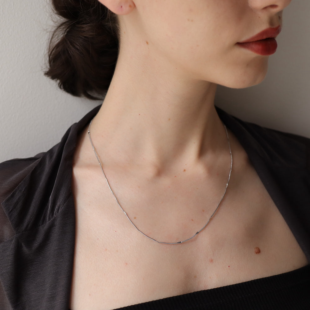 N135 stainless press snake chain necklace