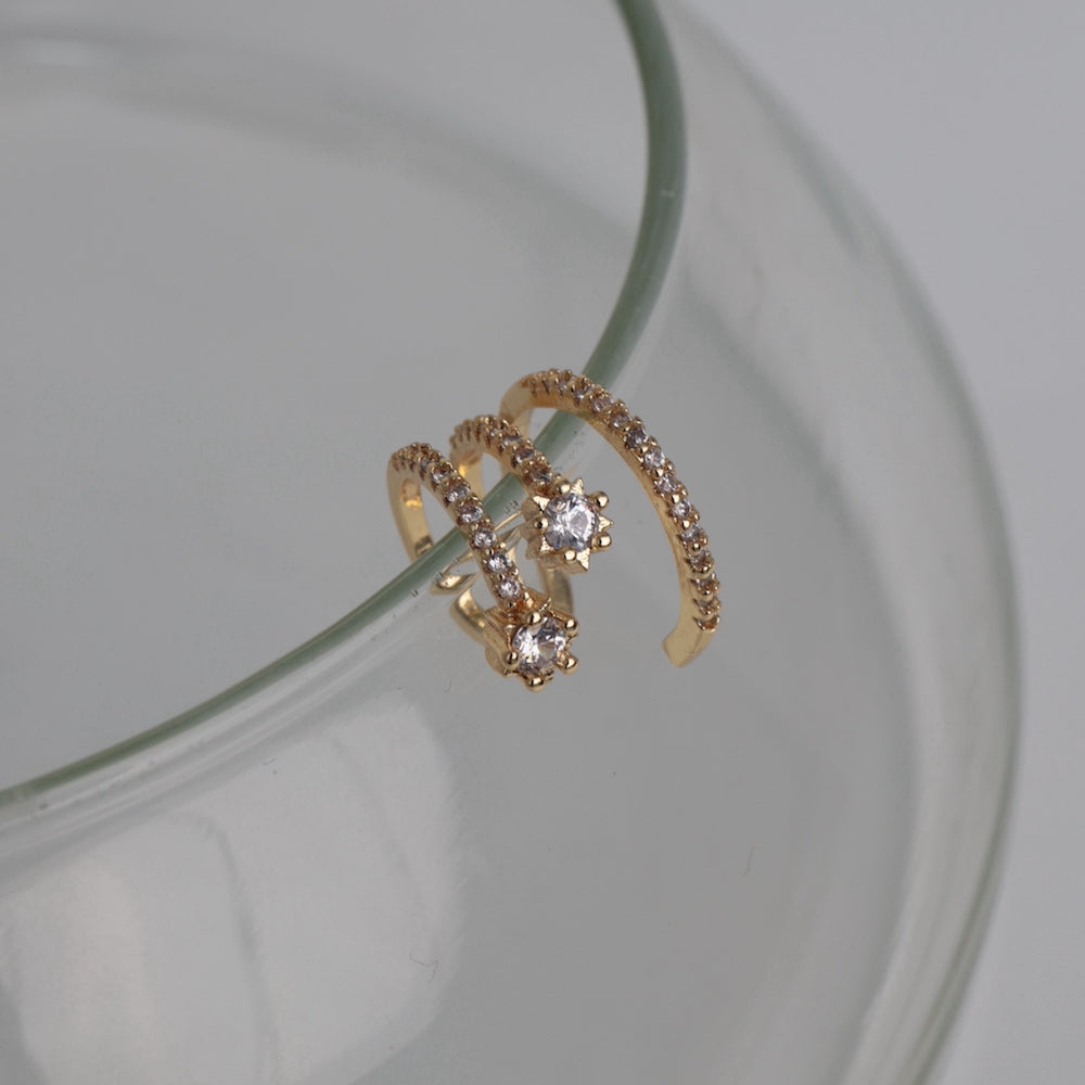 C019 zirconia ear cuff