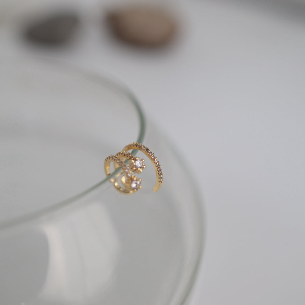 C019 zirconia ear cuff