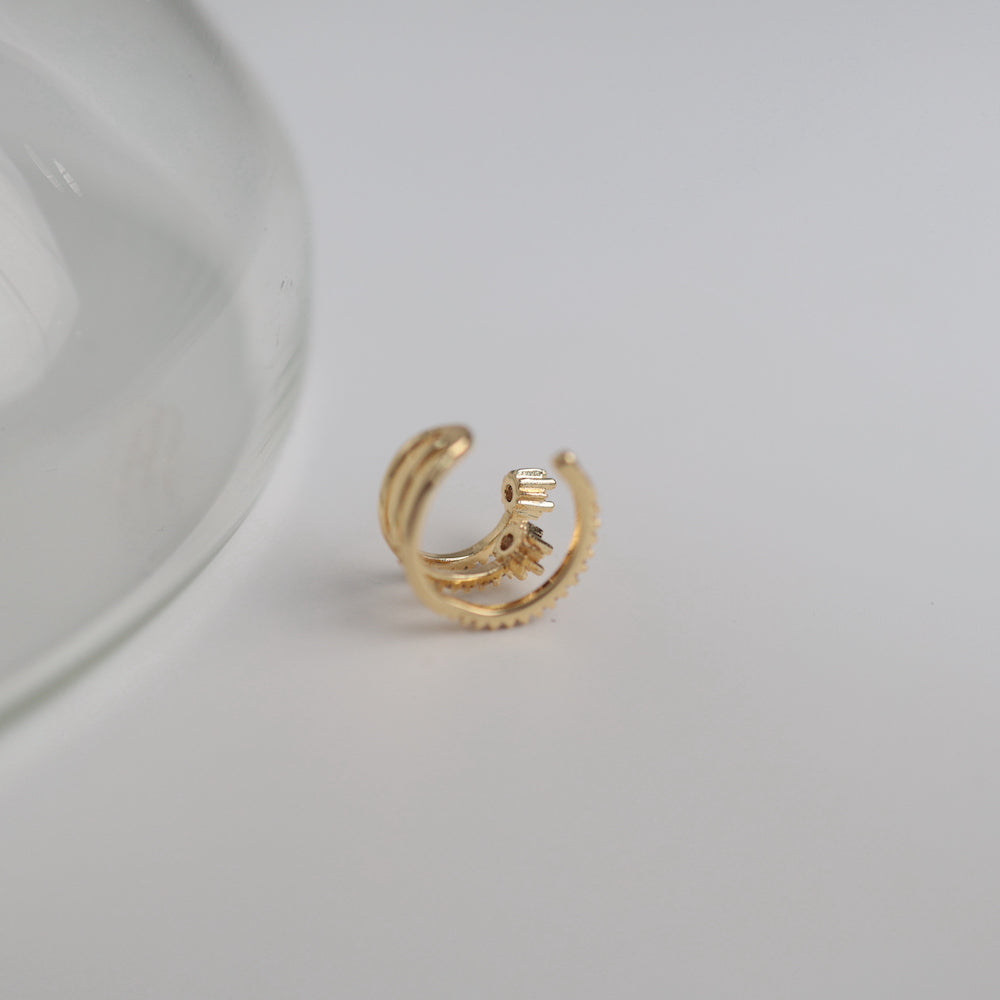 C019 zirconia ear cuff