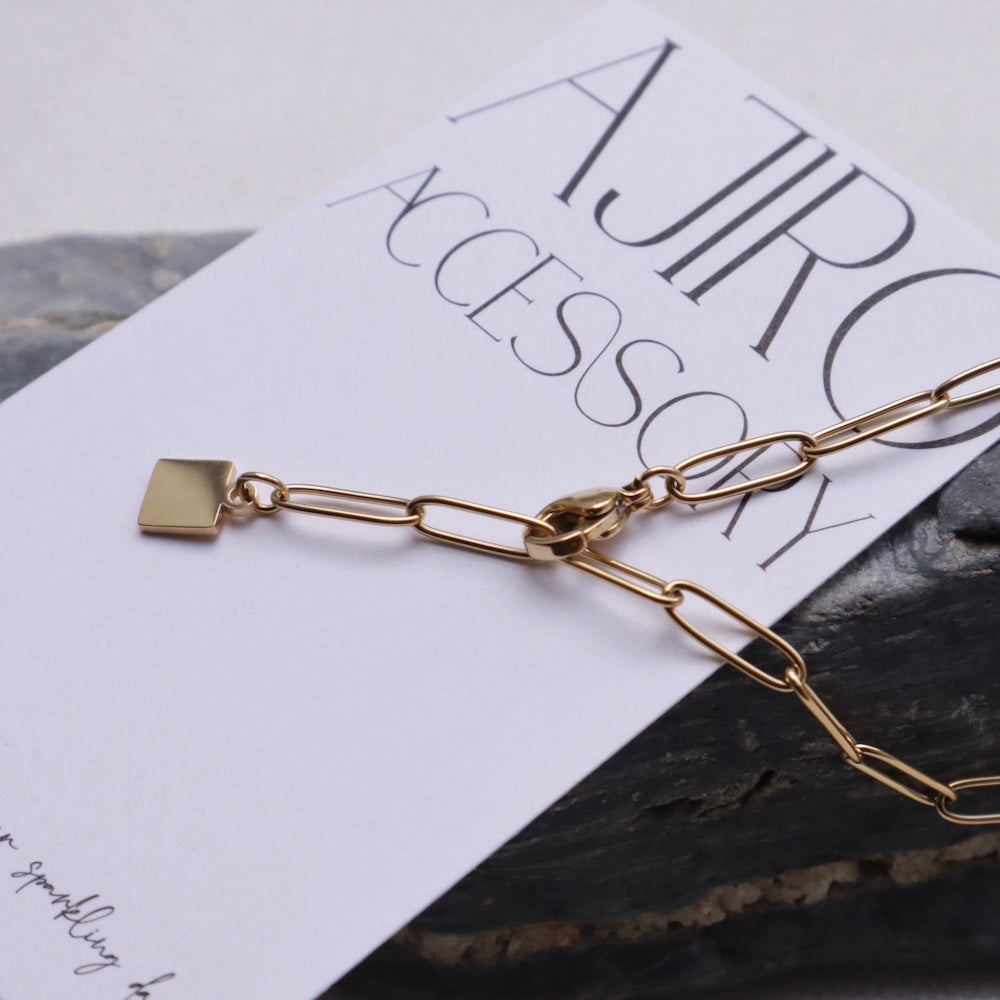 N088 stainless adjust free square charm bracelet