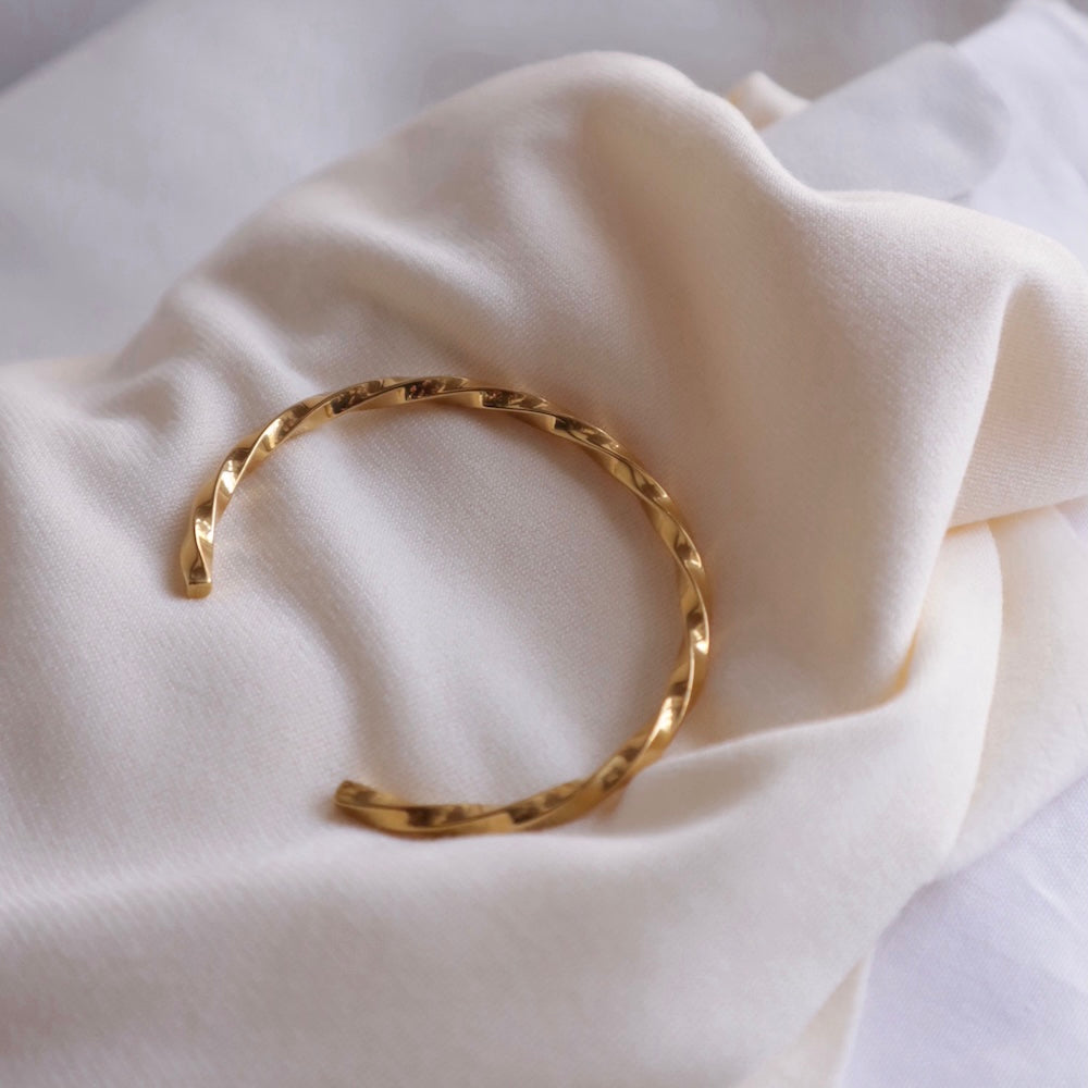 N060 stainless twist bangle