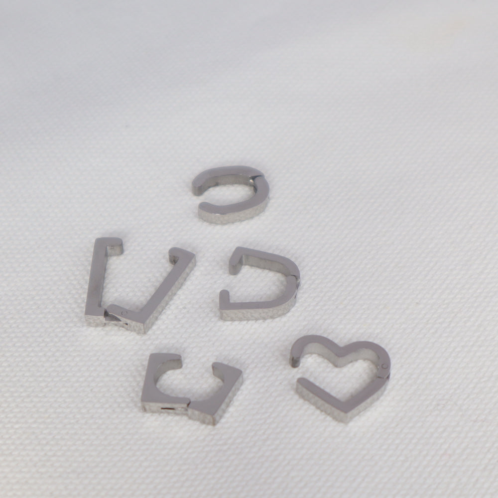 C004 stainless 5 types simple ear cuff