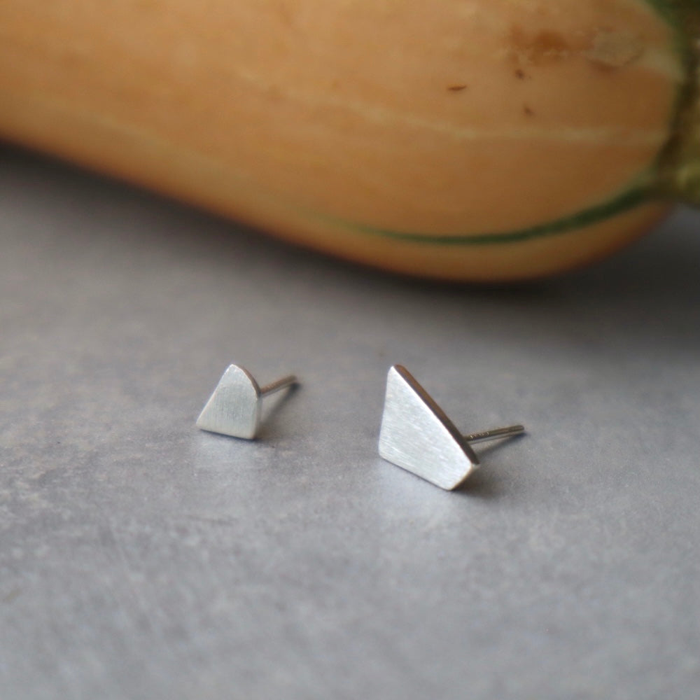 P070 silver925 asymmetry square minimum pierce
