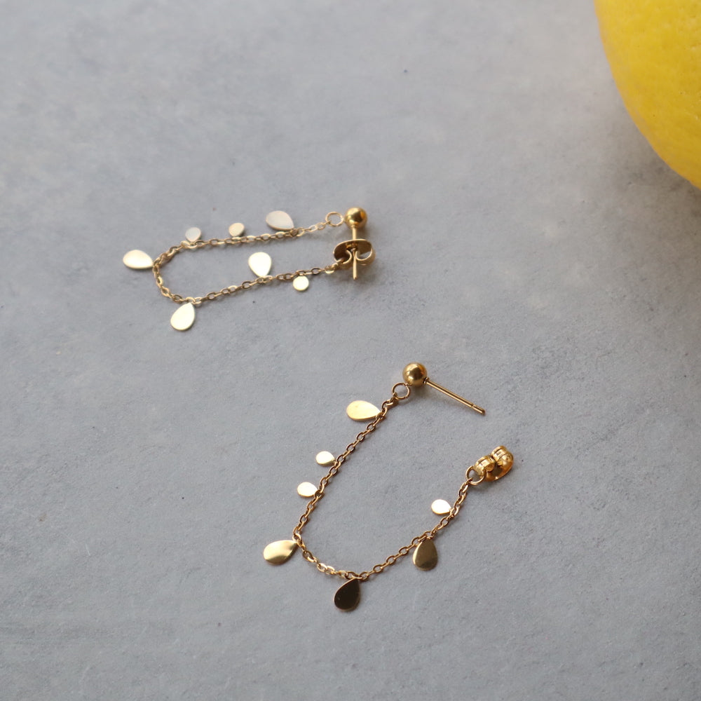 P079 stainless leaf plate chain pierce