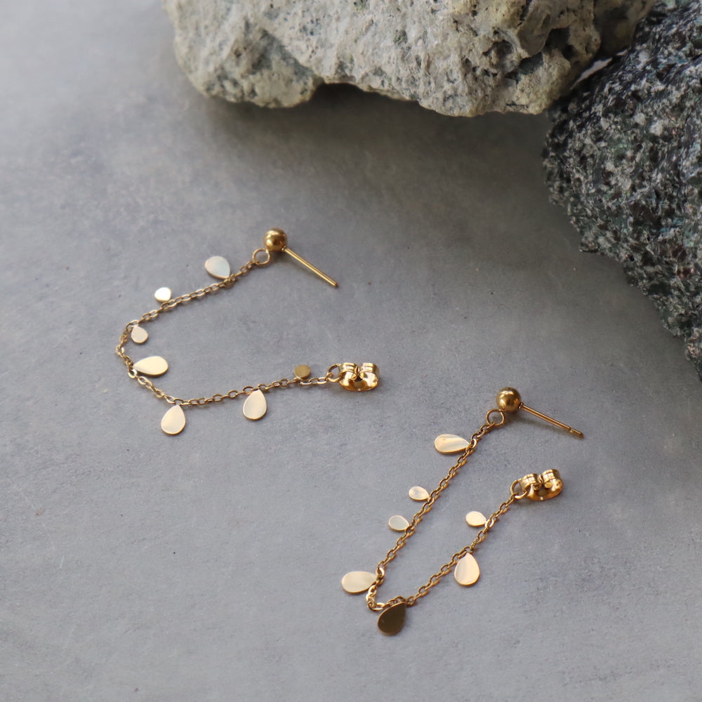 P079 stainless leaf plate chain pierce