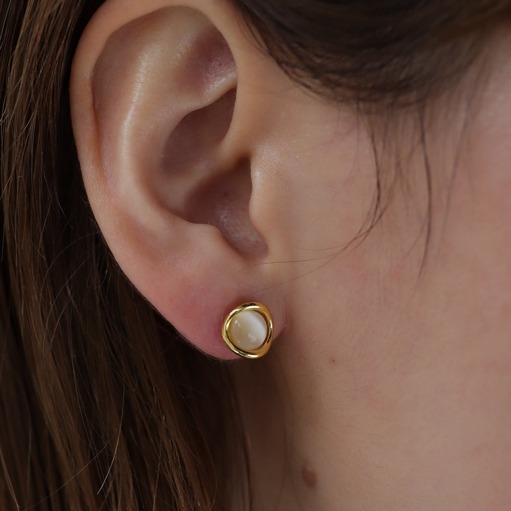 P347 silver925 synthetic cat's eye minimum pierce