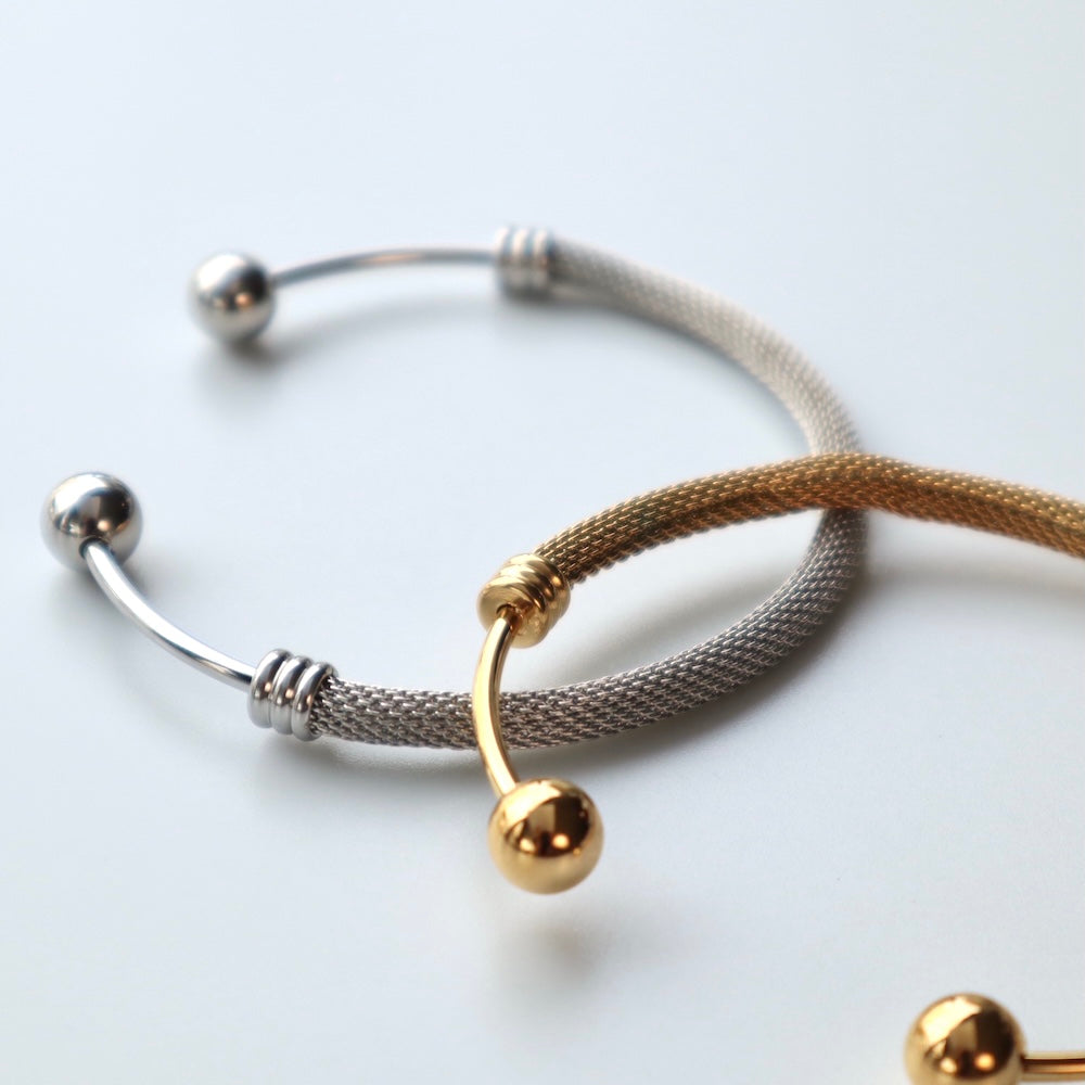 N149 stainless mesh bangle