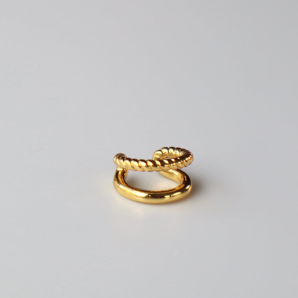 C013 stainless double ear cuff