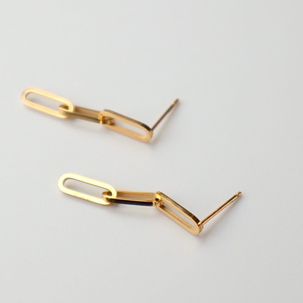 P256 stainless oval chain pierce