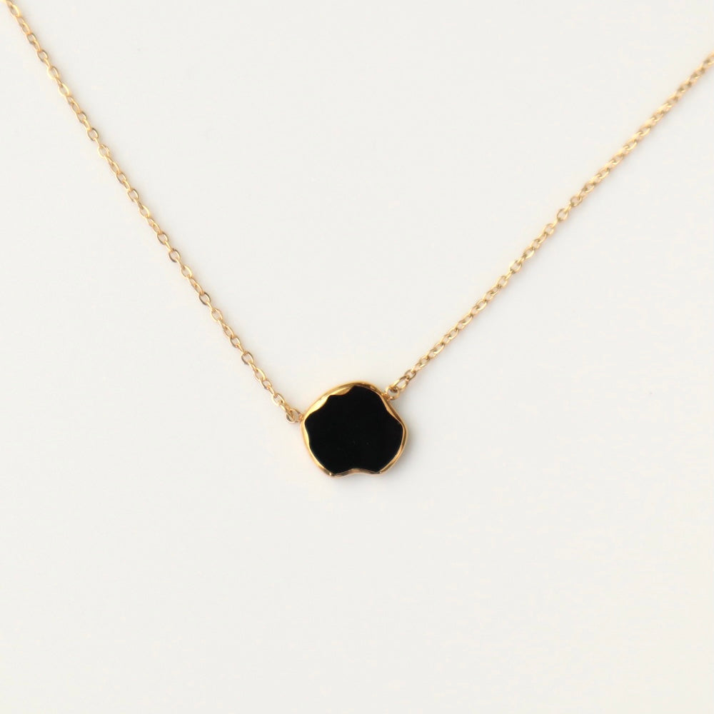 N179 stainless plate necklace
