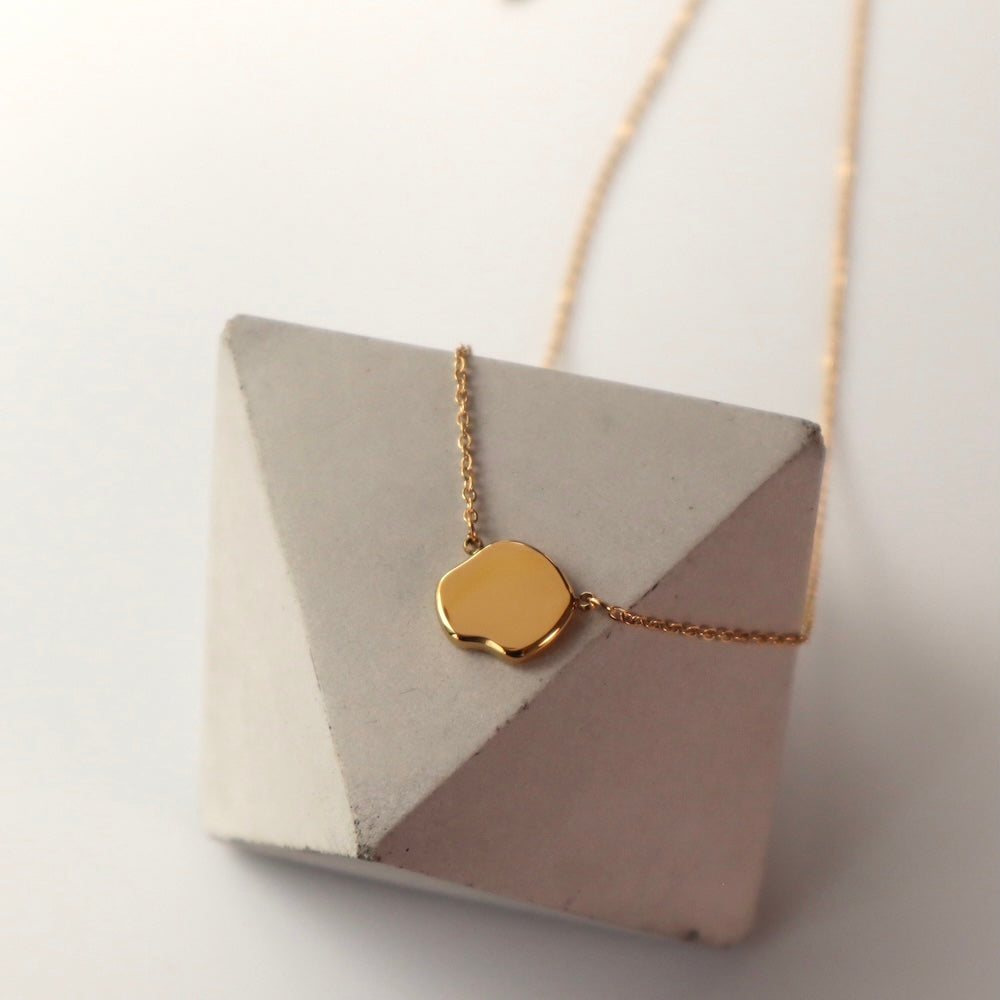 N179 stainless plate necklace