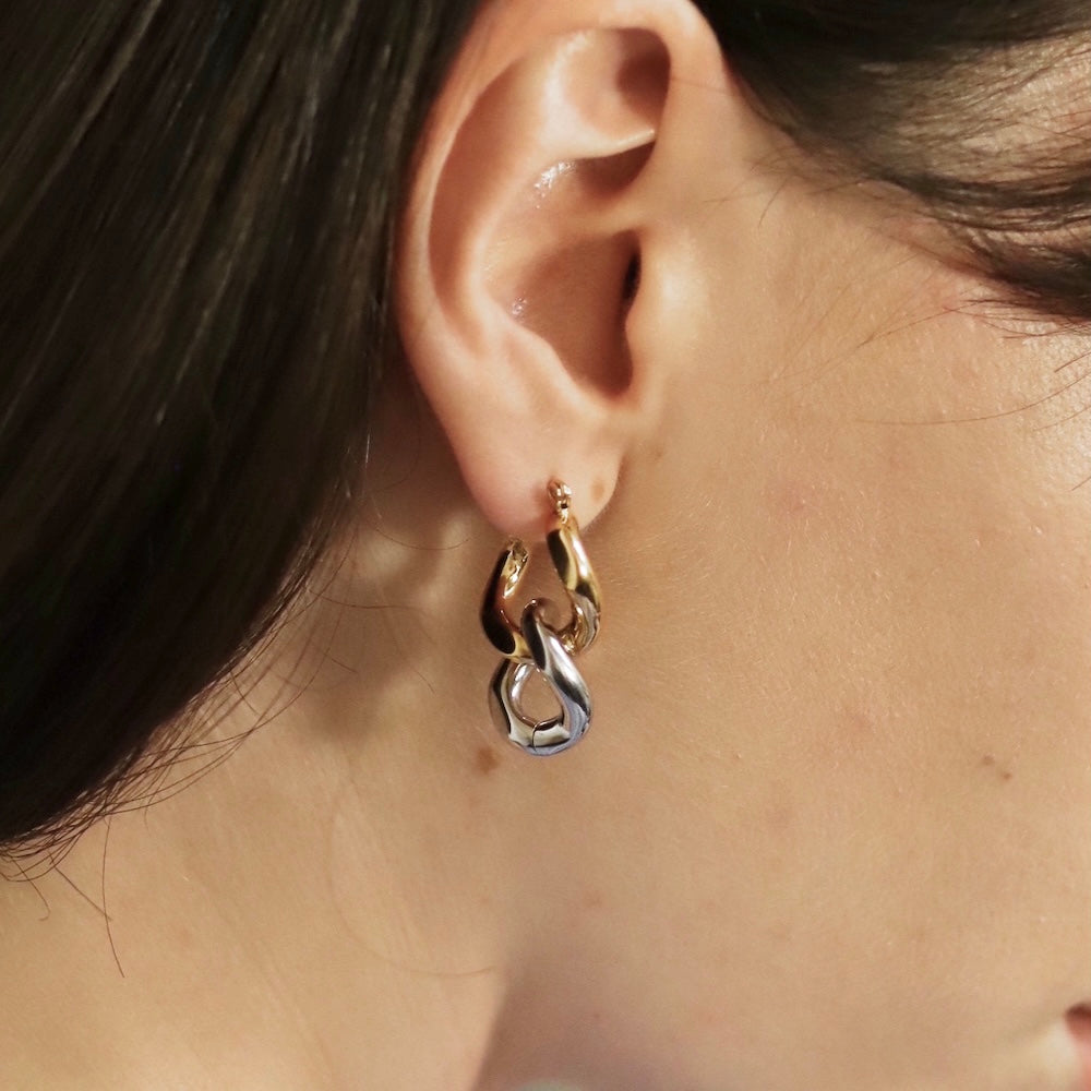 P303 stainless bicolor metal chain pierce