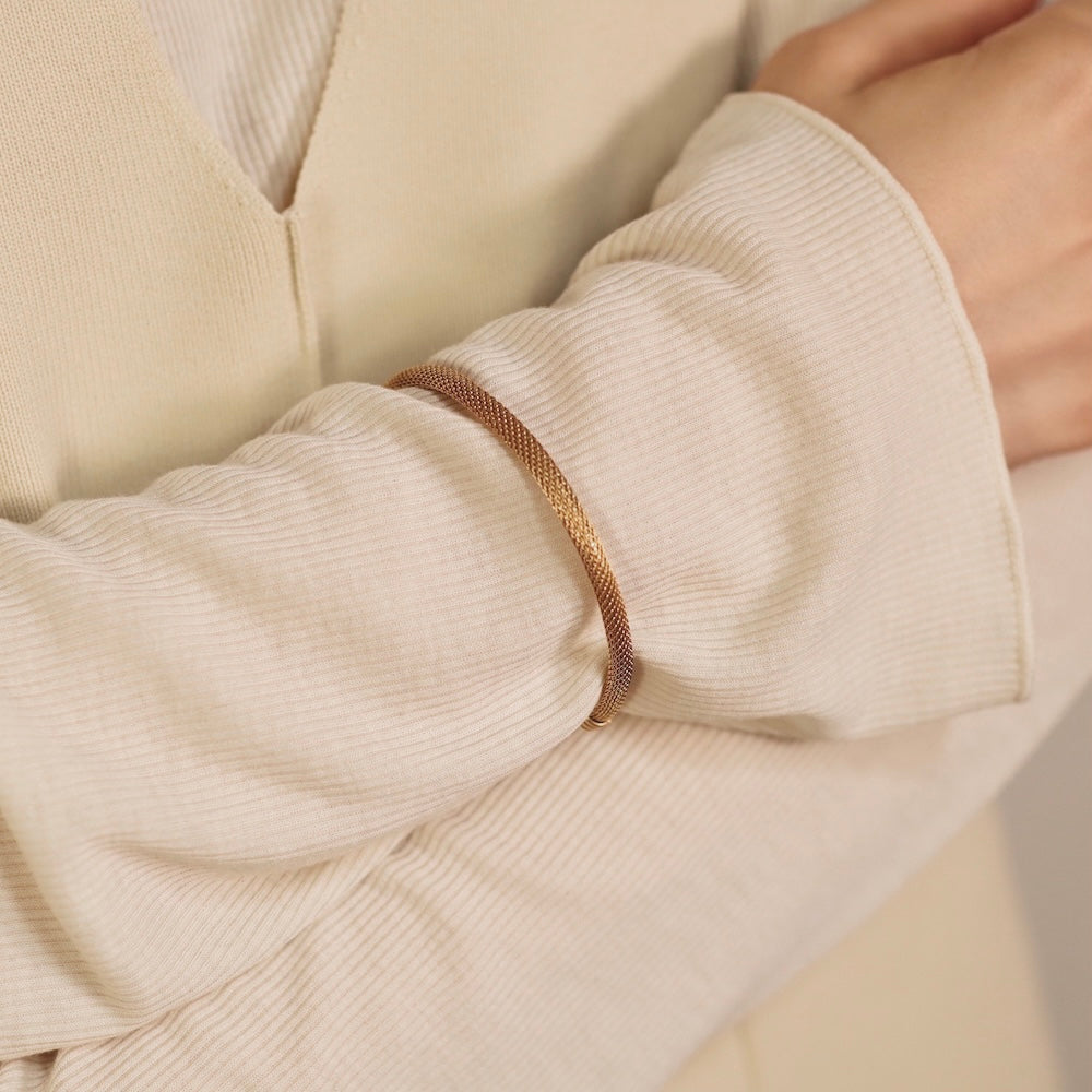 N149 stainless mesh bangle