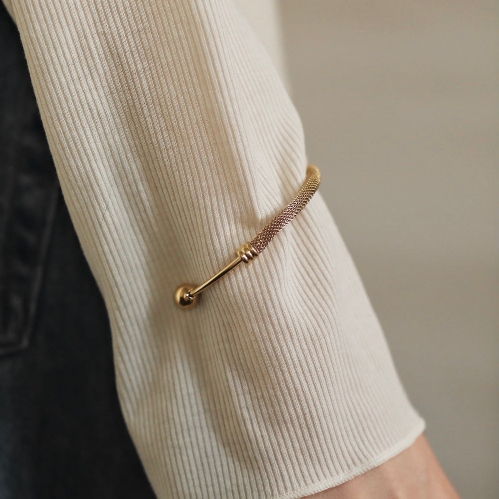 N149 stainless mesh bangle