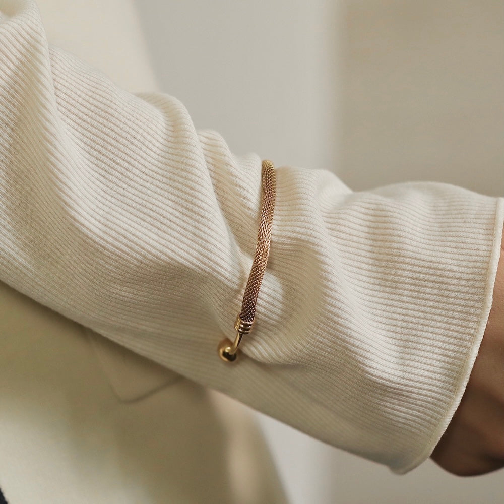 N149 stainless mesh bangle
