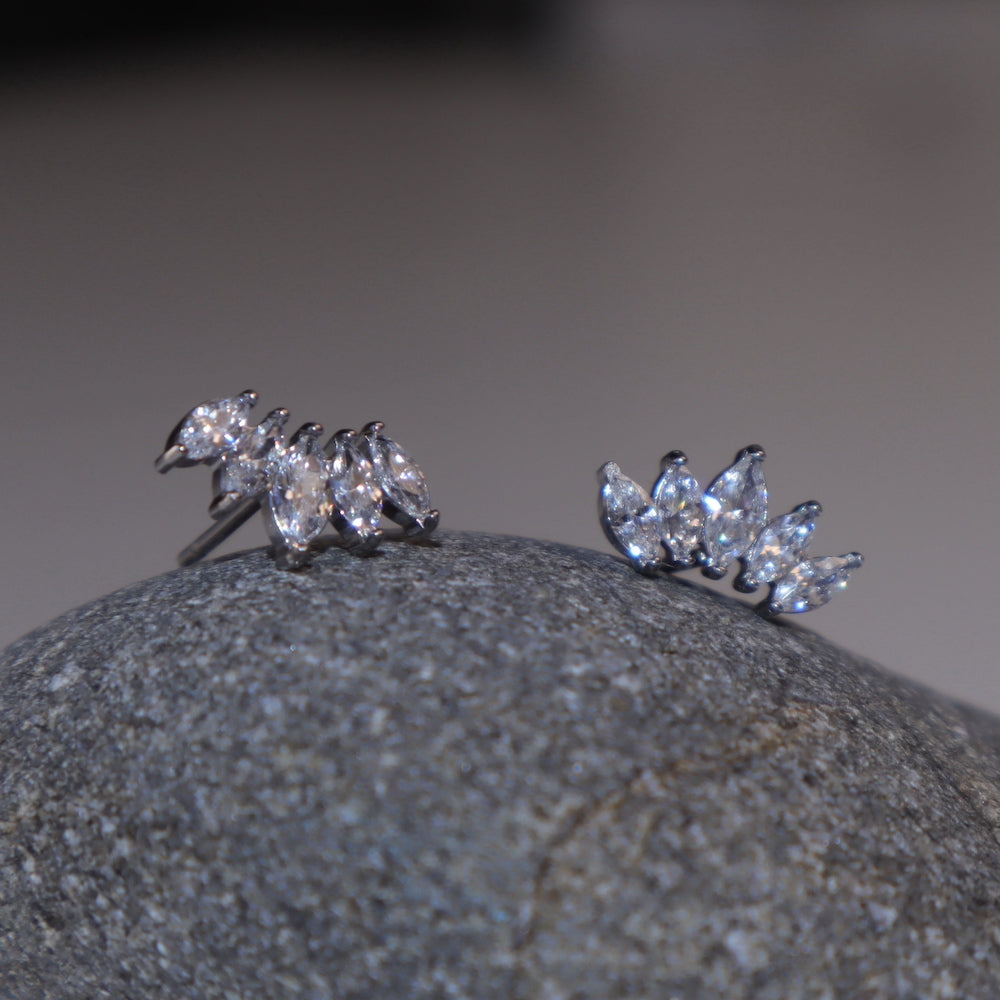 P457 stainless marquise cut pierce