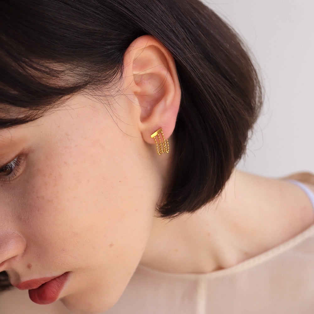 P305 stainless chain hoop pierce