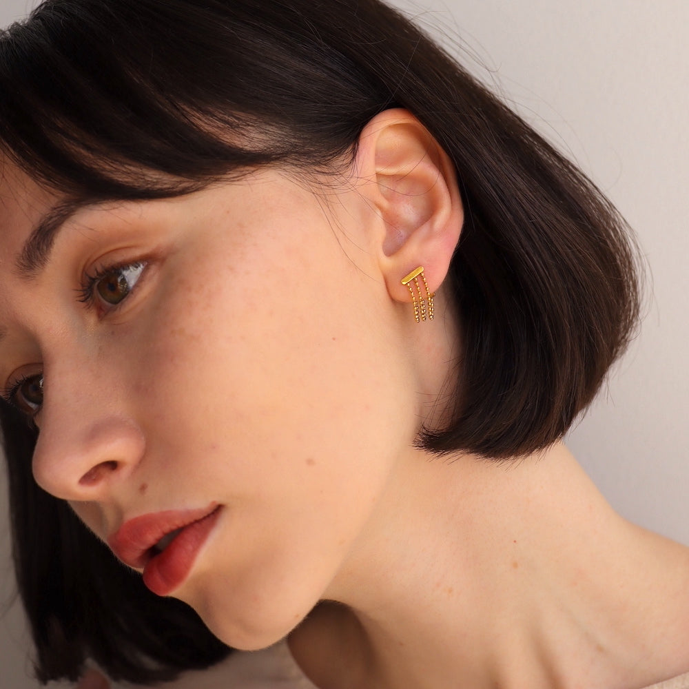 P305 stainless chain hoop pierce