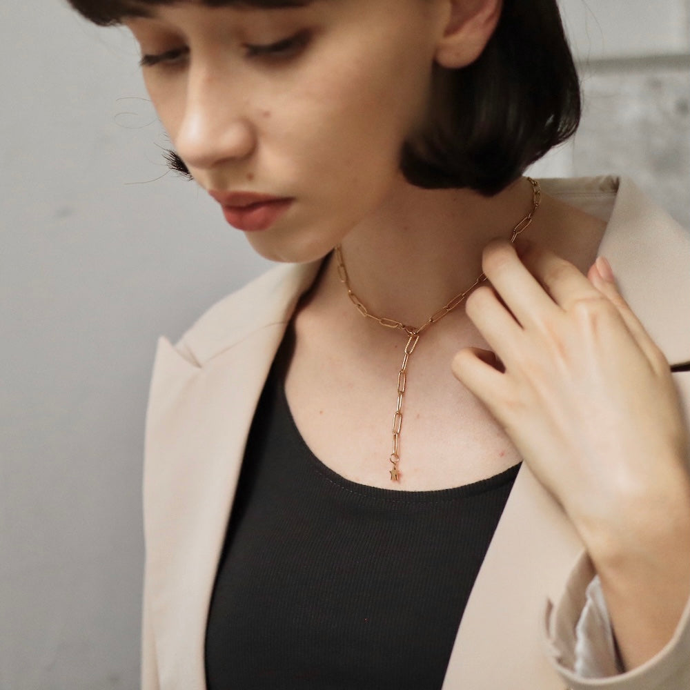 N129 stainless adjust free star necklace