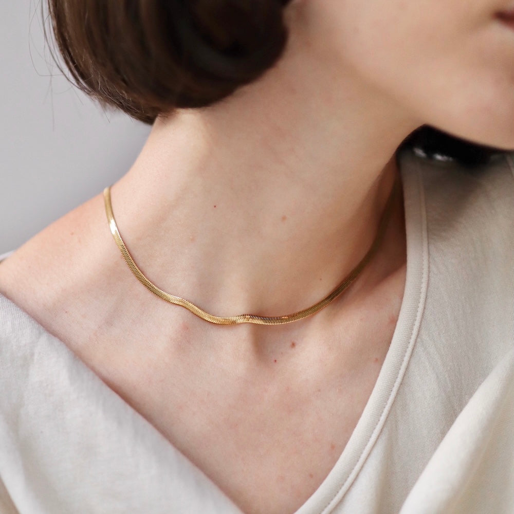 N071 stainless back design necklace