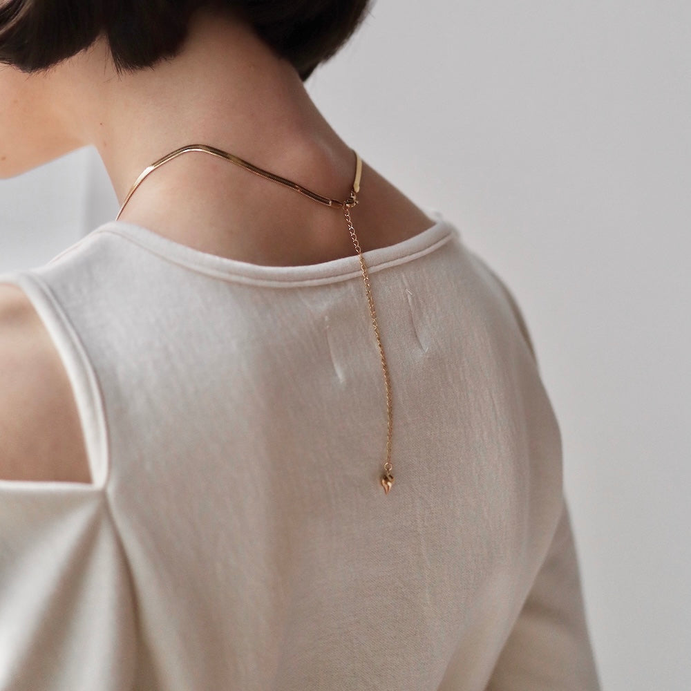 N071 stainless back design necklace