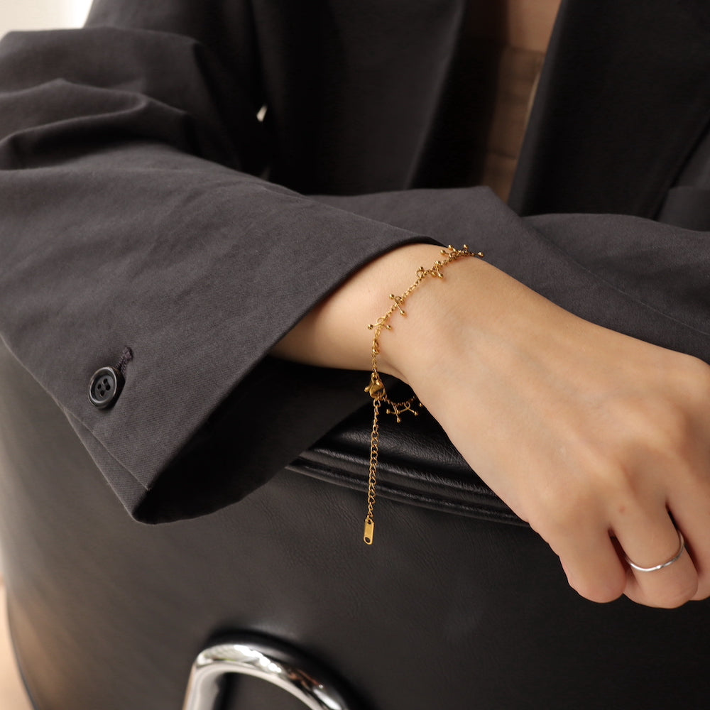 N048 stainless cherrys bracelet