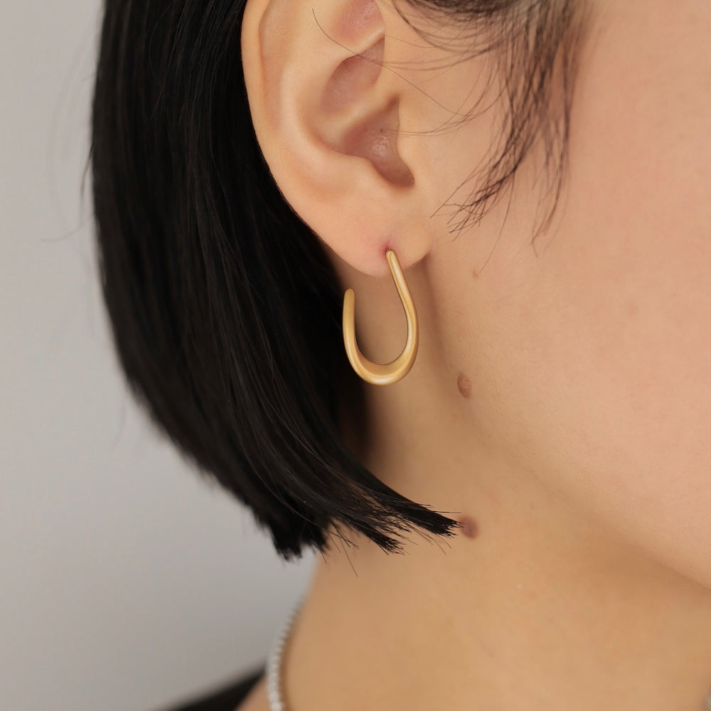 P054 open drop matte pierce
