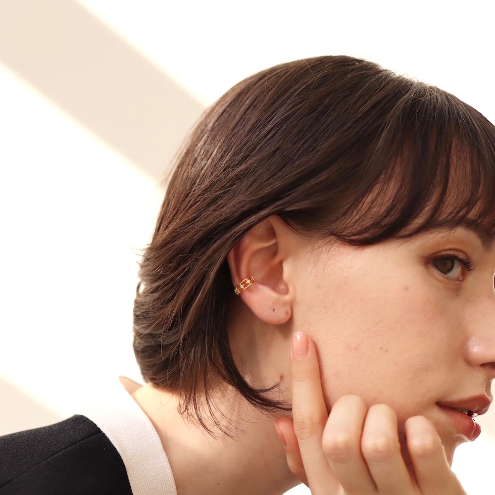 C122 silver925 brilliant earcuff
