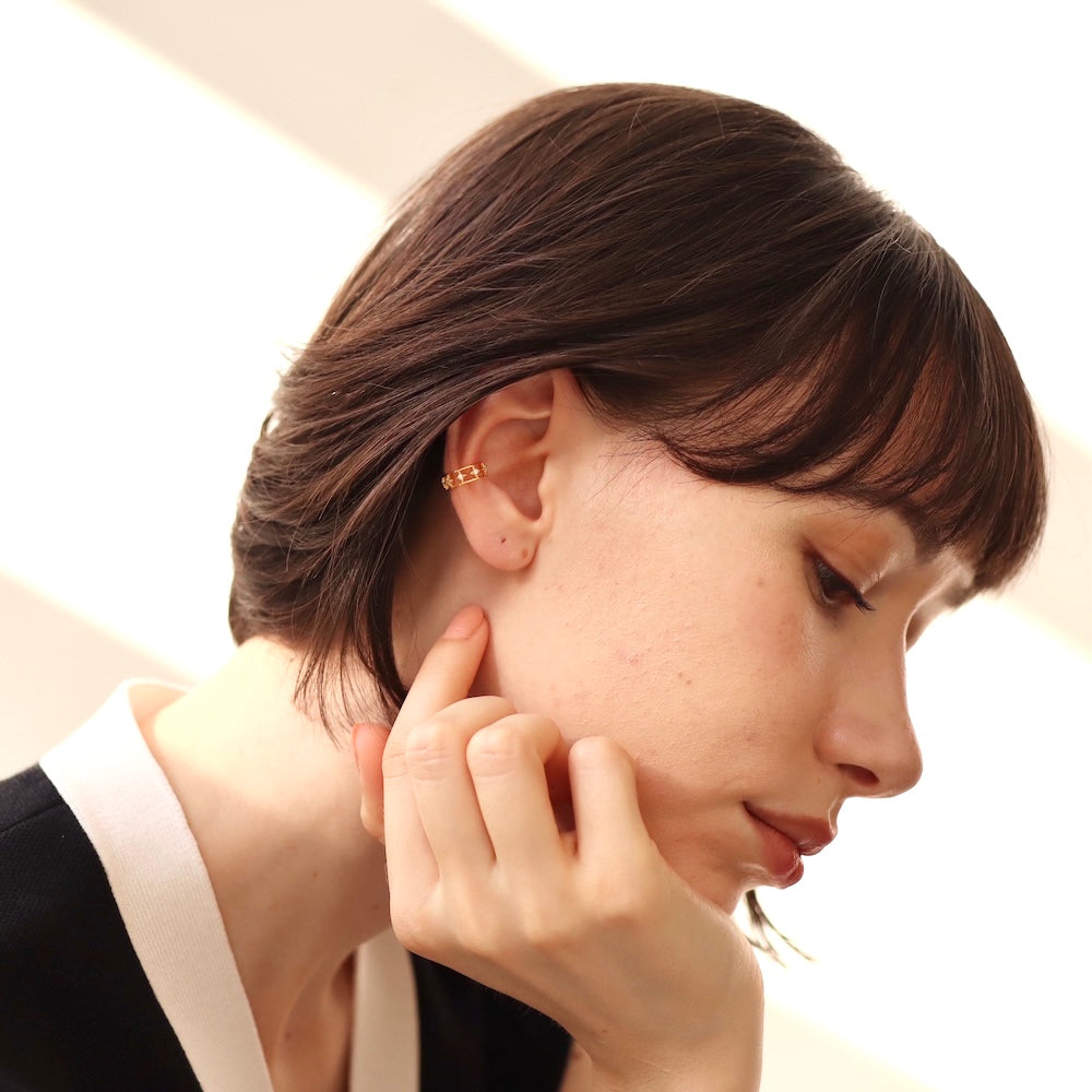 C122 silver925 brilliant earcuff