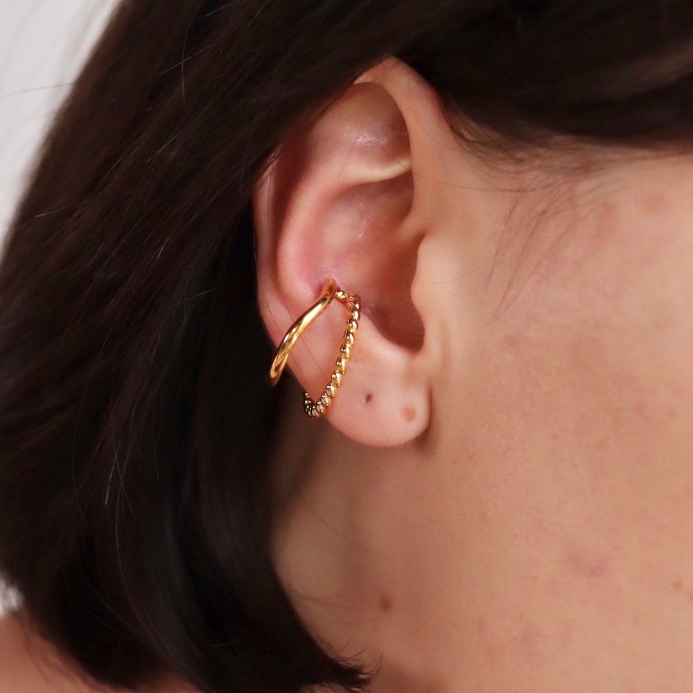C139 silver925 dual earcuff ring