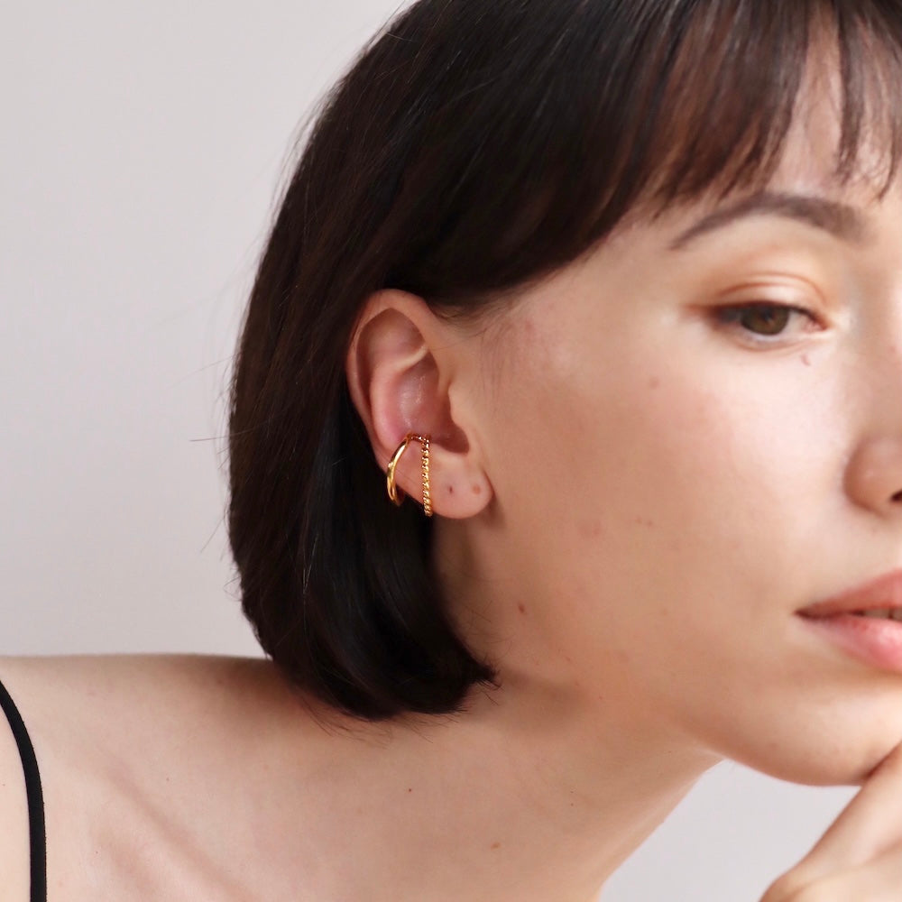 C139 silver925 dual earcuff ring