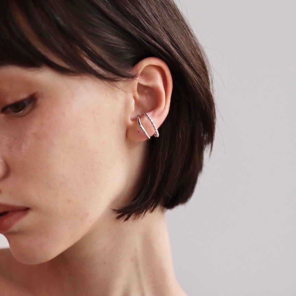 C139 silver925 dual earcuff ring