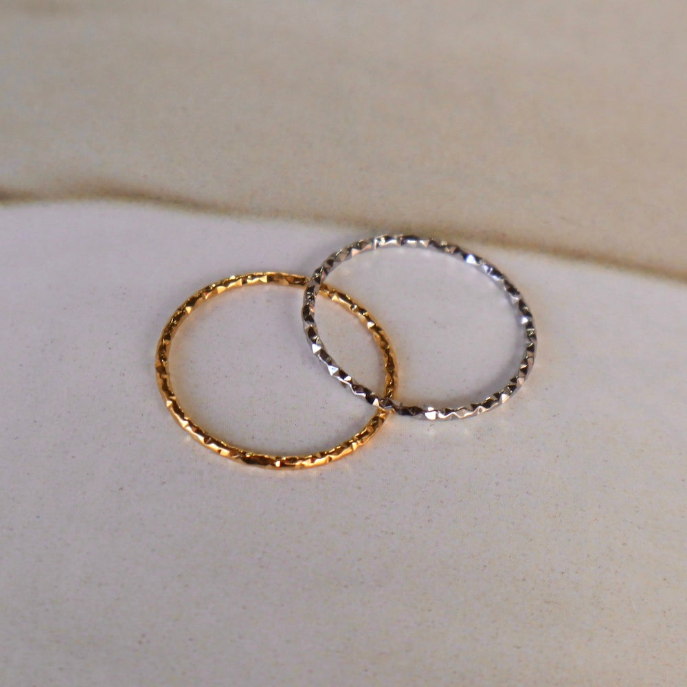 R075 stainless simple delicate ring