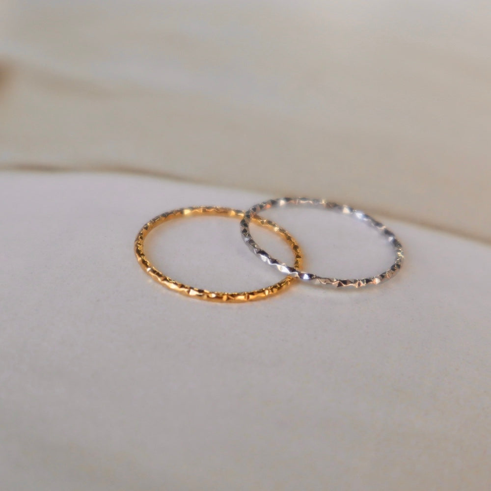 R075 stainless simple delicate ring
